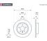 Тормозной диск задний Chevrolet Aveo II 11- / Cruze I 09-, Opel Astra J 09- / Mokka 12- MARSHALL M2000448 3