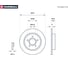 Тормозной диск задний Ford Focus III 10- MARSHALL M2000475 3