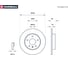 Тормозной диск задний Opel Astra G, H 98- / Zafira A, B 99- / Meriva A, B 03- MARSHALL M2000412 3