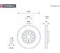 Тормозной диск передний Skoda Octavia III A7, IV A8 12-, VW Passat B6, B7 05- / Tiguan MARSHALL M2000429 3