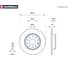 Тормозной диск задний Skoda Octavia II A5, III A7, IV A8 04- / Yeti 09-, VW Golf MARSHALL M2000500 3