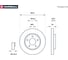 Тормозной диск передний Mitsubishi Lancer X 07- / ASX 10-, Dodge Caliber 06- MARSHALL M2000444 3