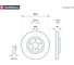 Тормозной диск передний Infiniti FX II 08- / G III, IV 02- / M III, IV 05-, Nissan Murano I, MARSHALL M2000593 3