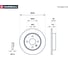Тормозной диск задний Opel Astra F, G, H 98- / Meriva A 04- MARSHALL M2000594 3