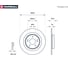 Тормозной диск задний Mitsubishi ASX 10- / Outlander III 12- / Eclipse Cross 17- MARSHALL M2000606 3