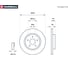 Тормозной диск передний Suzuki Grand Vitara III 05- MARSHALL M2000495 3