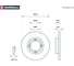 Тормозной диск передний Chevrolet Spark II 05-, Daewoo Matiz 98- MARSHALL M2000462 3