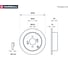 Тормозной диск задний Hyundai Accent III 05- / Getz 02- / i20 I 08-, Kia Rio II 05- MARSHALL M2000487 3