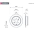 Тормозной диск задний Honda CR-V II-IV 01-, Acura RDX 12- MARSHALL M2000513 3