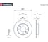 Тормозной диск задний Citroen Berlingo I 99- / C3 I 02- / C4 I 04-, Peugeot 307 00- / MARSHALL M2000516 3