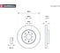 Тормозной диск передний Honda Civic IV-VIII 89- / CR-X II, III 89- / Fit II 08- / Jazz III MARSHALL M2000581 3