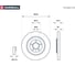 Тормозной диск задний Audi A4 B8, B9 07- / A6 C7, C8 10- / Q5 8R, FY 08- , VW Touareg MARSHALL M2000616 3
