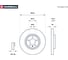 Тормозной диск передний Audi A4 B8 07- / A5 8T 07- / Q5 8R 08- MARSHALL M2000611 3