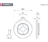 Тормозной диск передний Mitsubishi Colt VI 04-, Smart Forfour 04- MARSHALL M2000604 3