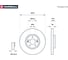 Тормозной диск передний Hyundai Santa Fe II 09-, Kia Sorento II 09- MARSHALL M2000455 3