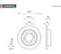 Тормозной диск задний Toyota Land Cruiser 70, 80 84- / Land Cruiser Prado 90, 120 96- MARSHALL M2000463 3