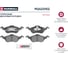 Колодки тормозные дисковые передние Ford Focus I 98- MARSHALL M2623152 2