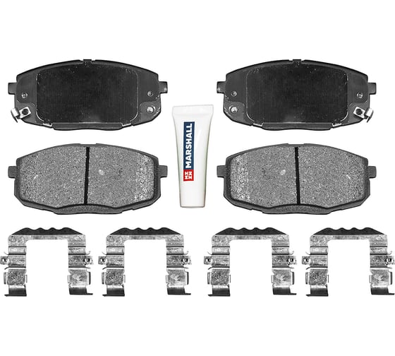 Колодки тормозные дисковые передние с отверстиями под пружины Hyundai Creta 16- MARSHALL M2623987 1