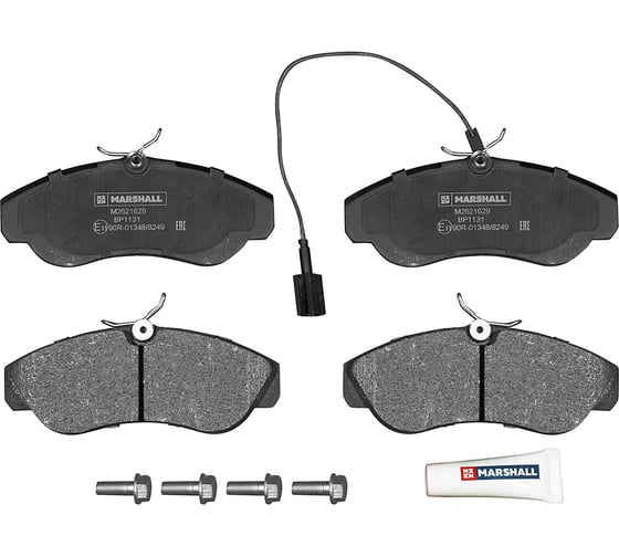 Колодки тормозные дисковые передние Citroen Jumper I 94-, Fiat Ducato II +Елабуга 94-, Peugeot Boxer MARSHALL M2621629 1