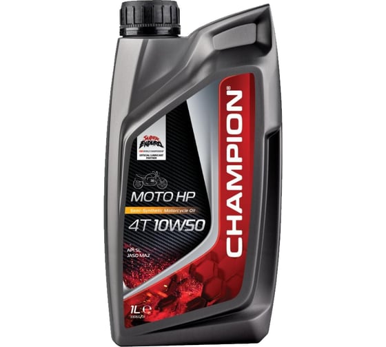 Масло полусинтетическое HP 4T (1 л; 10W50) для мотоциклов Champion 8234057 1