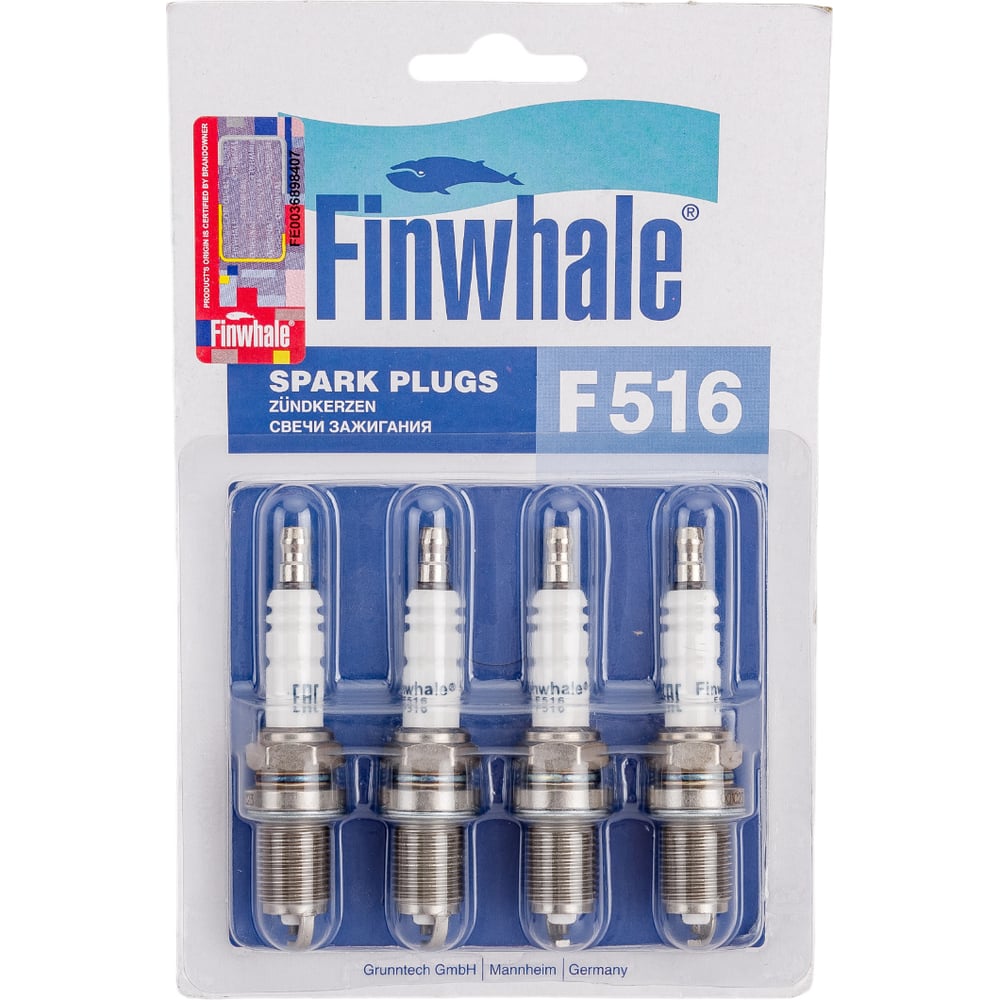 Finwhale F516 Свечи Зажигания, Комплект