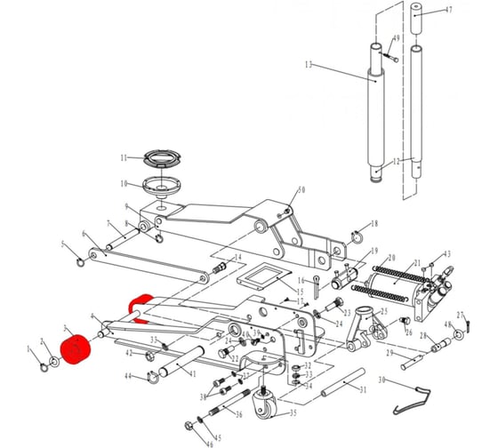 Колесо переднее Front Wheel поз. 3 RK Rossvik V3FW