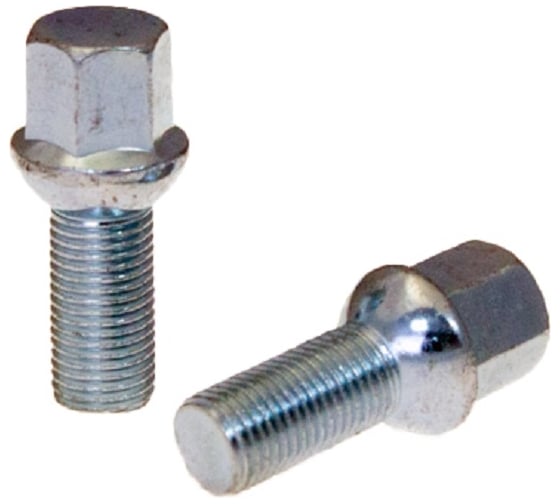Болт 20 шт, M14x1.50 мм, H27 мм, Ключ 17 мм, Сфера, Цинк NORM 084105
