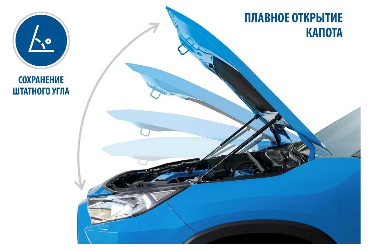 Упоры капота для Haval Jolion 2021-н.в., 2 шт Rival A.ST.9403.1 ...