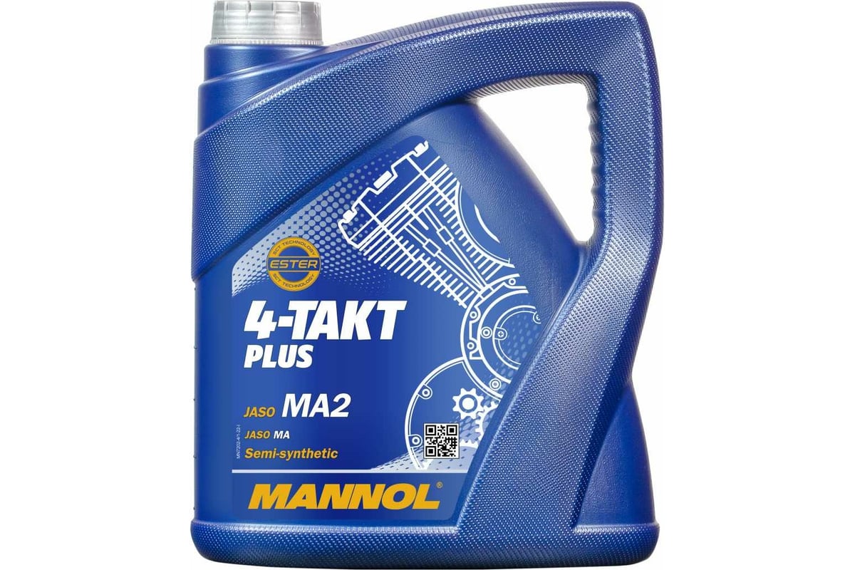 Масло моторное полусинтетическое 4-TAKT PLUS 10W40 4 л для мотоциклов  10W-40 MANNOL 1425 - выгодная цена, отзывы, характеристики, фото - купить в  Москве и РФ