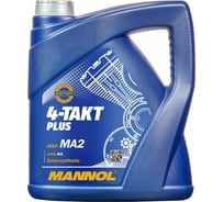Масло моторное полусинтетическое 4-TAKT PLUS 10W40 4 л для мотоциклов 10W-40 MANNOL 1425