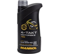 Масло синтетическое моторное 4-TAKT MOTORBIKE 10W-40 1 л для мотоциклов MANNOL 1962