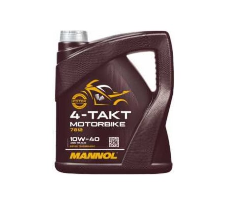 Масло синтетическое моторное 4-TAKT MOTORBIKE 10W-40 4 л для мотоциклов MANNOL 1963