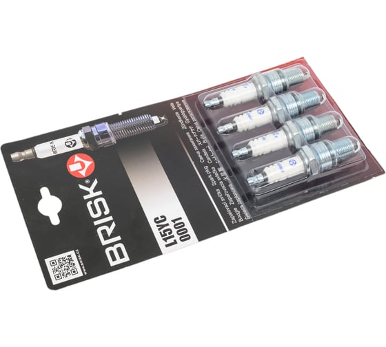 Свеча зажигания SUPER 0001 для ВАЗ-2101-2110/2121/карб., 4 шт., блистер BRISK L15YC-J