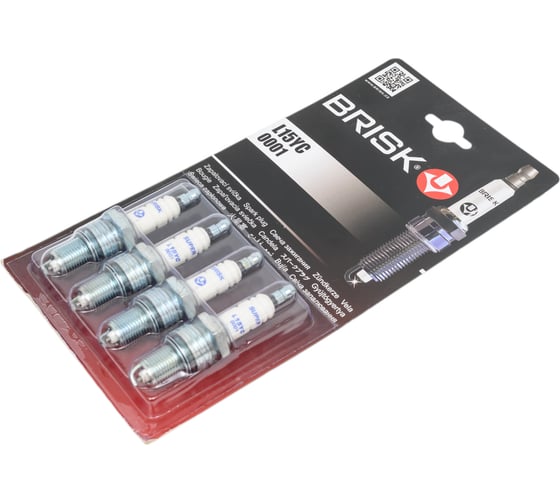 Свеча зажигания SUPER 0001 для ВАЗ-2101-2110/2121/карб., 4 шт., блистер BRISK L15YC-J