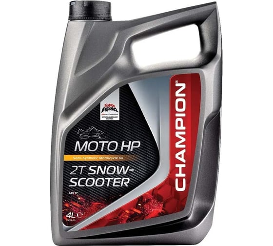 Масло моторное MOTO HP 2T SNOW-SCOOTER канистра 4 л для снегоходов Champion 8238055 1