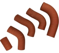 Патрубок радиатора для а/м ГАЗ 3302 дв. 406 (красные, к-кт 5 шт) BASTCLUTCH DPPR330286K