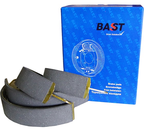 Колодка тормозная задняя для а/м УАЗ 469, 3151, 3160, 4 шт BASTCLUTCH BC-220C
