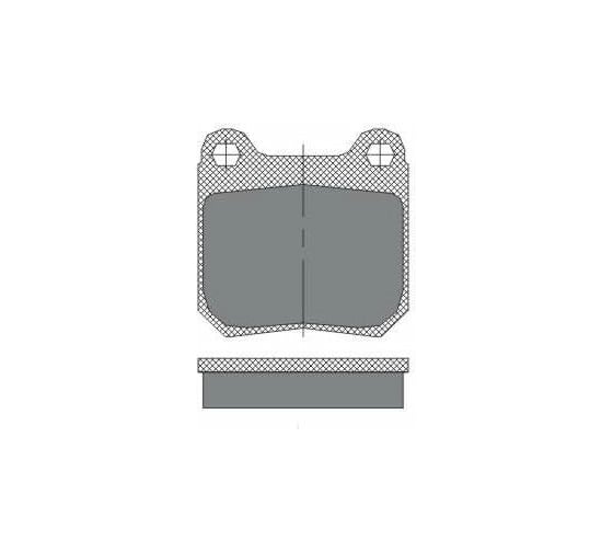 Тормозные колодки 4 шт SCT SP162
