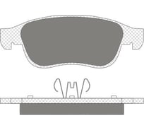 Тормозные колодки 4 шт SCT SP737