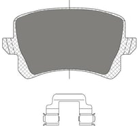 Тормозные колодки 4 шт SCT SP708