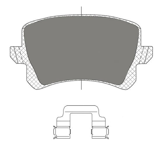 Тормозные колодки 4 шт SCT SP708