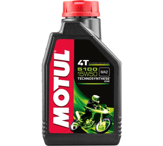 Моторное масло 5100 4T SAE 15W50 2 л MOTUL 104082 1