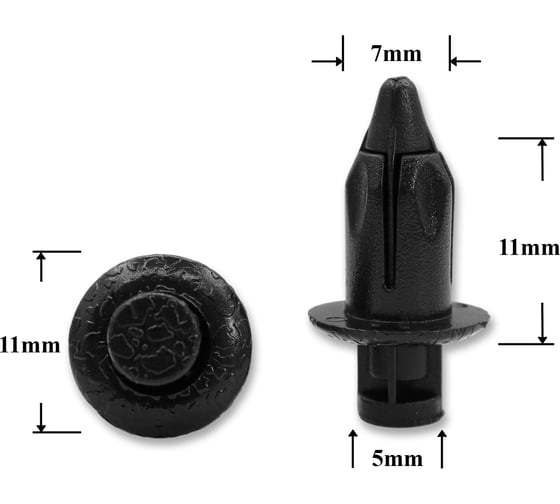Автокрепеж для Hyundai/Kia/Mazda/Nissan/Toyota 10 шт 9046707108C0 КрепАвто 0300