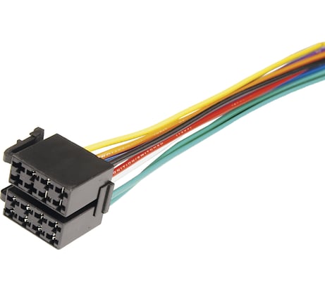 Разъемы для автомагнитол REXANT Евро ISO сдвоенное гнездо акустика с питанием, 10 шт. 16-0502