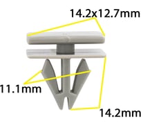 Автокрепеж для Chevrolet/Chrysler/Daewoo/Ford/GM/Opel 10 шт 25693852 КрепАвто 0265