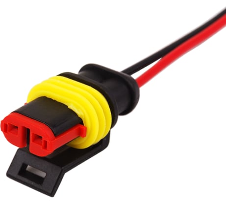 Автомобильный разъем REXANT DJ7021-1.5-21 гнездо с проводом 20 см, 10 шт. 16-0312-9