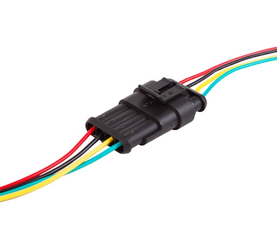 Автомобильный разъем REXANT DJ7041-1.5-21 гнездо с проводом 20 см, 10 шт. 16-0314-9