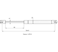 Амортизатор крышки багажника для автомобиля Opel Astra H седан TRIALLI GS 2105
