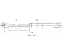 Амортизатор крышки багажника для автомобиля Opel Zafira A TRIALLI GS 2122