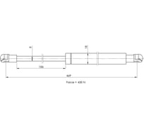 Амортизатор крышки багажника для автомобиля Peugeot 208 TRIALLI GS 2019